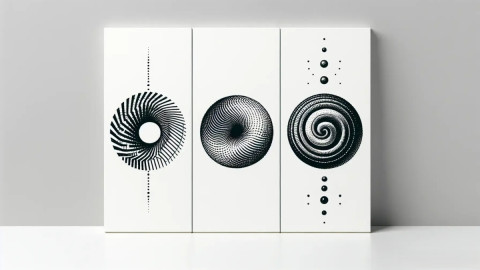 три спиральных узора