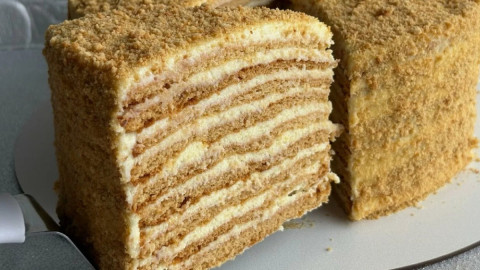 Вкусный торт медовик