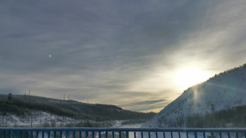 Кола под снегом