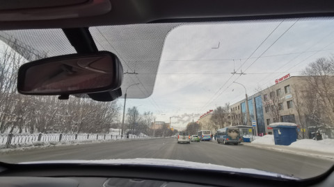 Вид из окна автомобиля