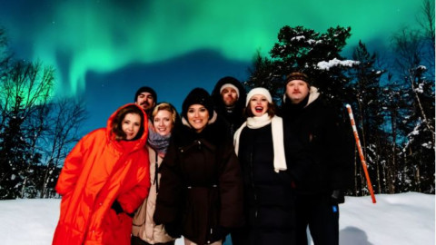 северное сияние арктика безрукова