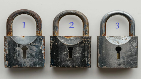 три навесных замка