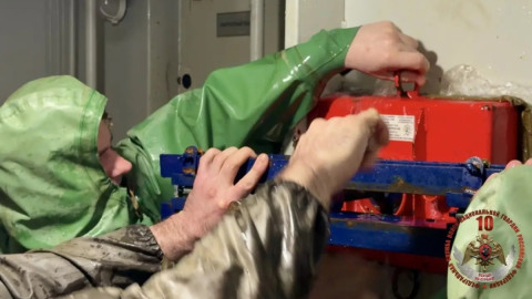 Сотрудники Росгвардии на учениях