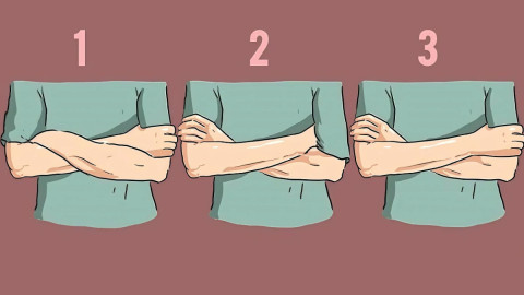 три варианта скрещенных рук