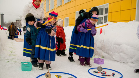 дети спорт мурманск снег праздник