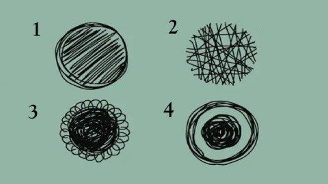 четыре абстрактных узора