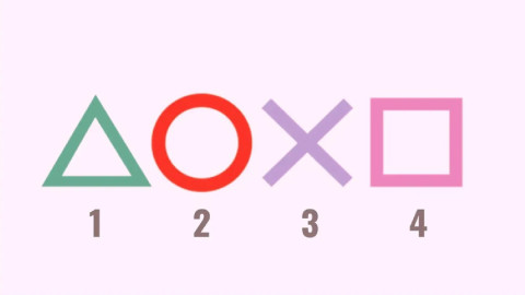 четыре геометрические фигуры