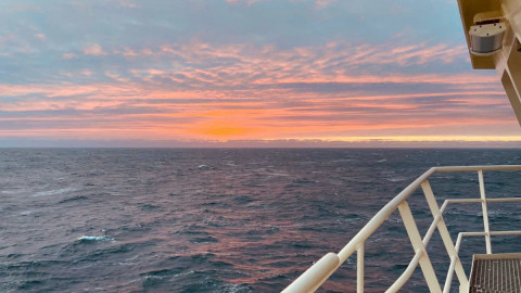 Закат над Баренцевым морем