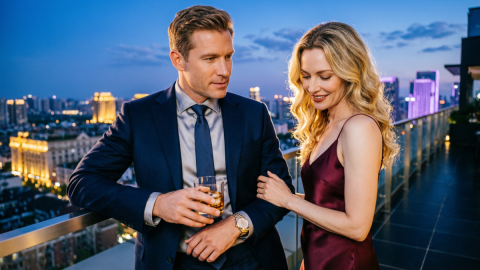 Пара на террасе