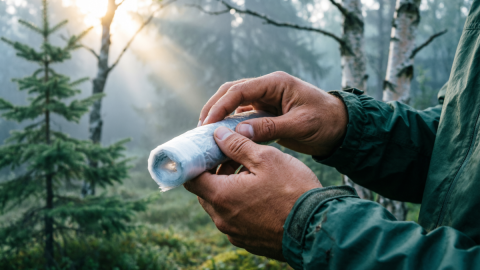 Человек с пакетом