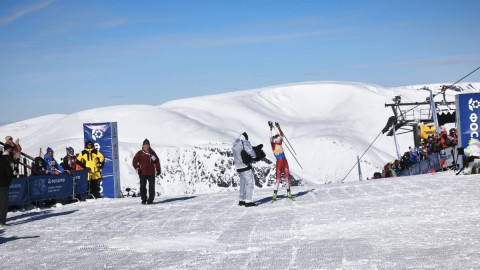 Победительница на финише
