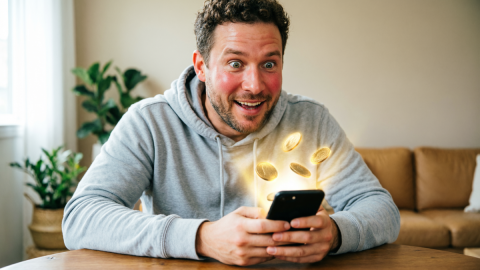 Мужчина в восторге