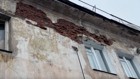 Обрушение фасада