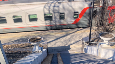 Лестница к платформе