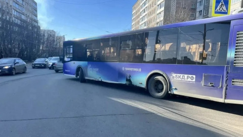 пассажирский автобус на дороге