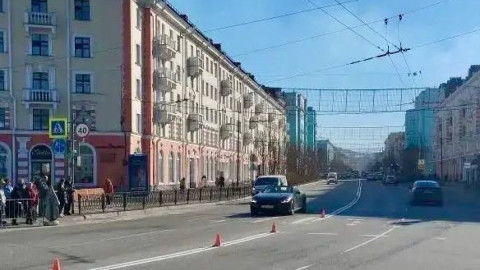 Работы ведутся на проспекте Ленина