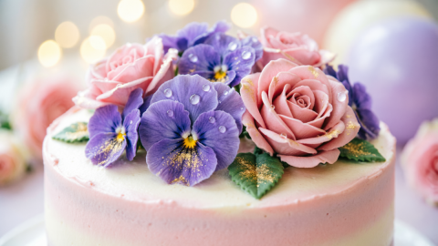 Торт с декором