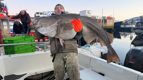 рыбак с рекордным уловом