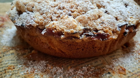 Пирог со штрейзелем