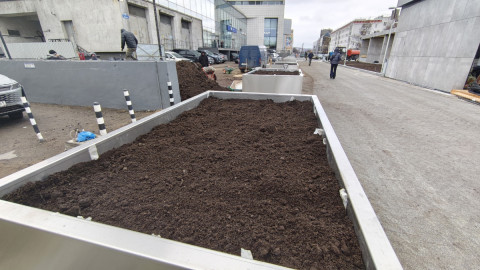 Кашпо на Ленинградской в Мурманске