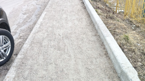 Тротуар со сметом
