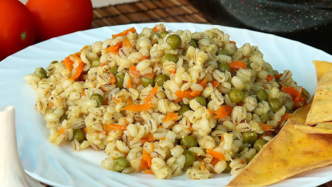 перловка с сыром