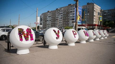 Вазоны с цветами