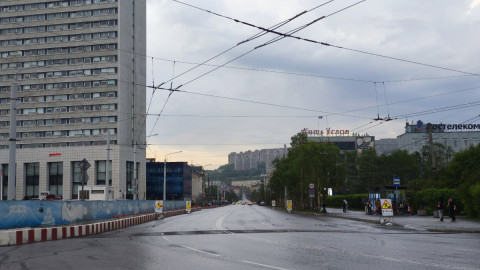Дорога в Мурманске