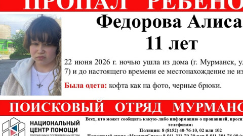 ориентировка о пропавшей девочке