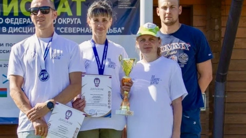 спортсмены по северной ходьбе
