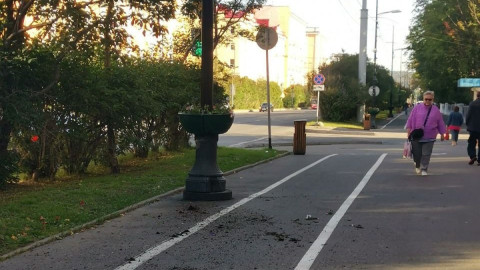 Вазоны на проспекте Ленина