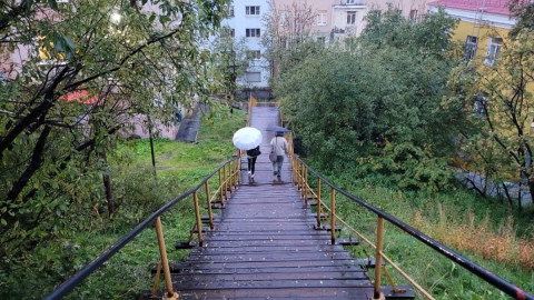 люди идут с зонтами