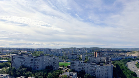 панорама Мурманска летом