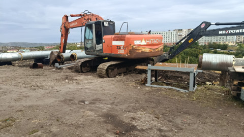 Работы на трубопроводе в ЗАТО Александровск