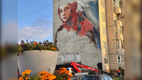 мурал в оленегорске