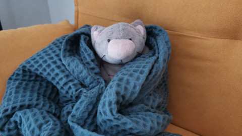 Игрушка в пледе
