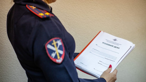 следователь держит в руках дело